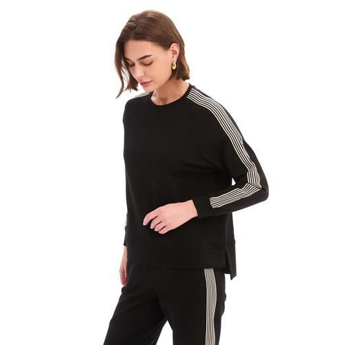 TIRELLI Stripe Sleeve Sweat